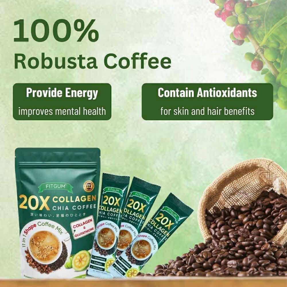 Fitgum - Collagen Chia Coffee