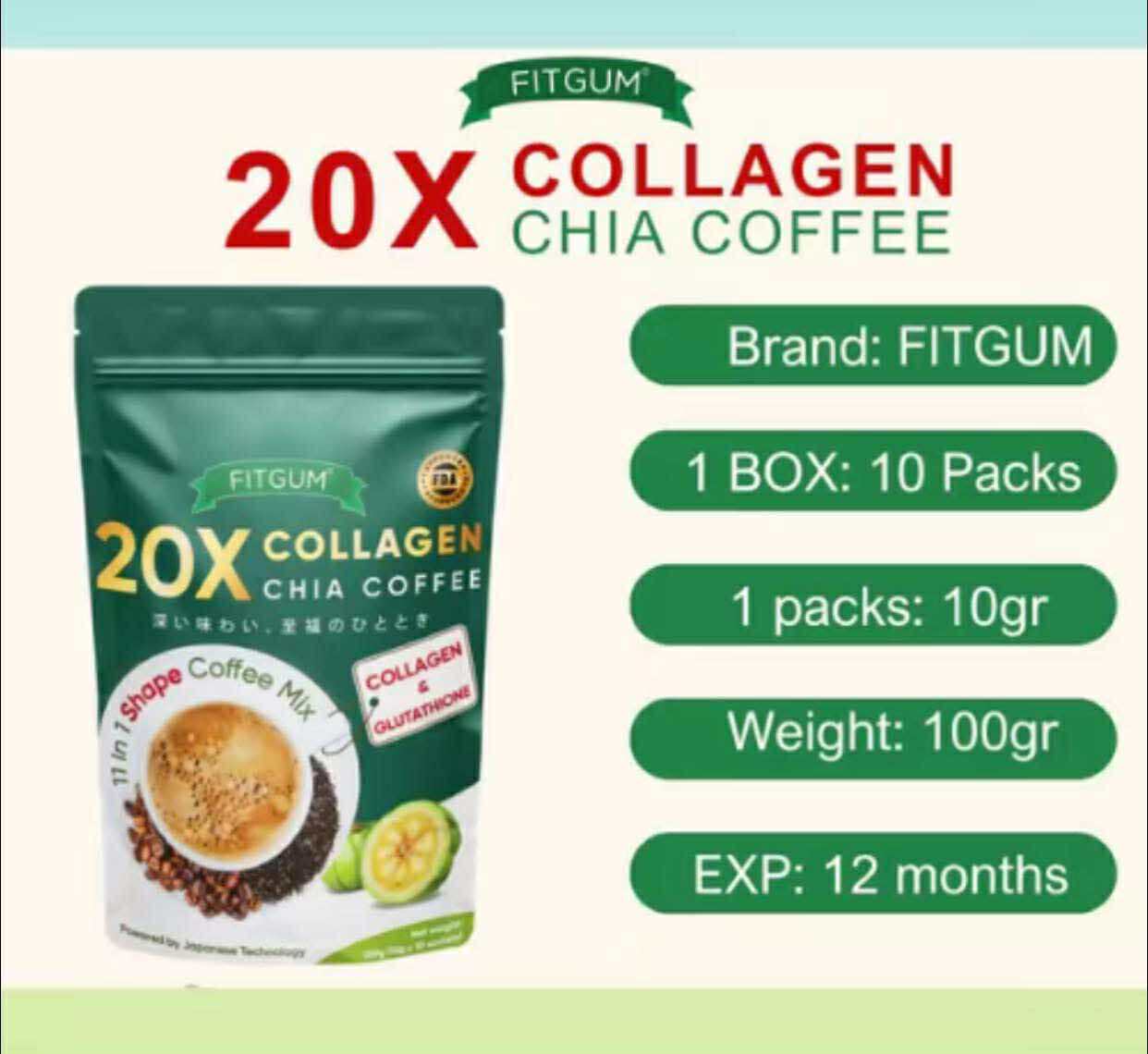 Fitgum - Collagen Chia Coffee
