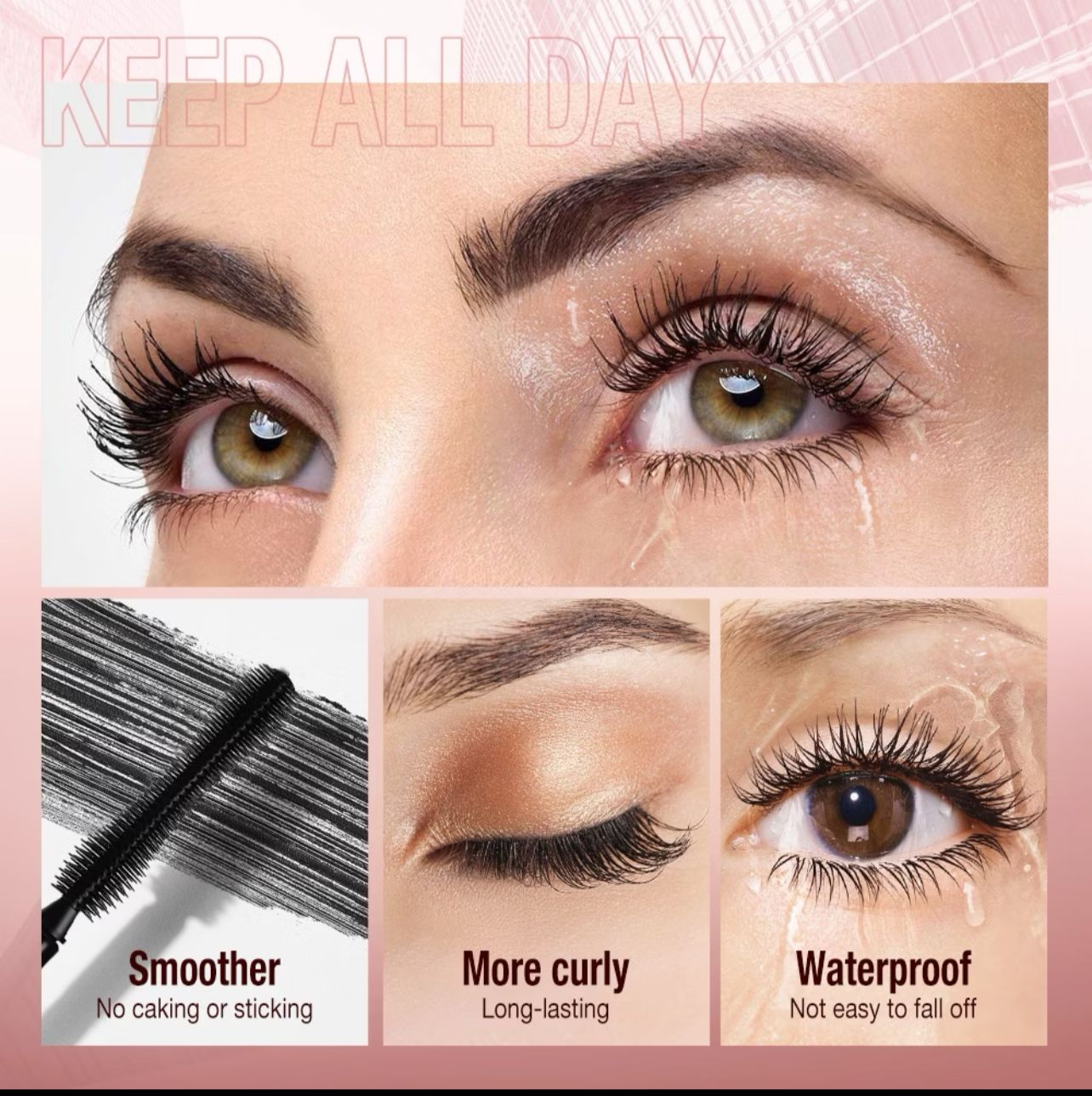 O.TWO.O - Mascara with Curler Lashes Eye Makeup