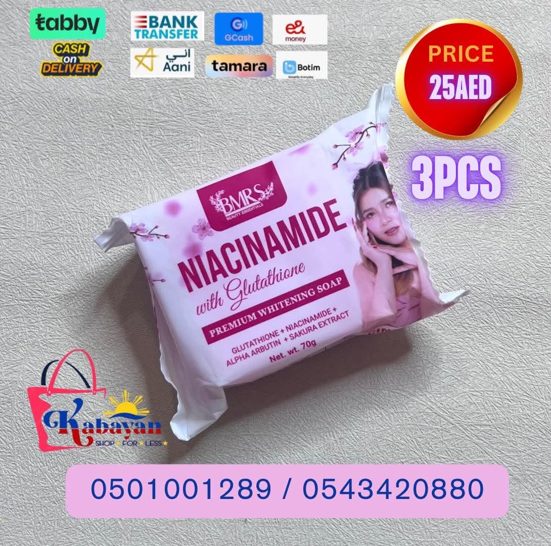 BMRS NIACINAMIDE WITH GLUTATHIONE PREMIUM WHITENING SOAP