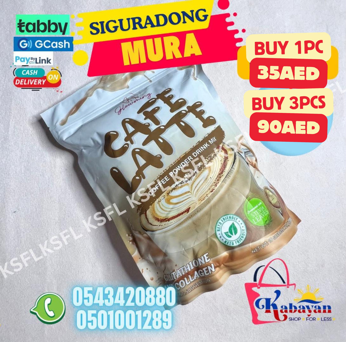 CAFE LATTE (GLOWMING) 10 SACHET