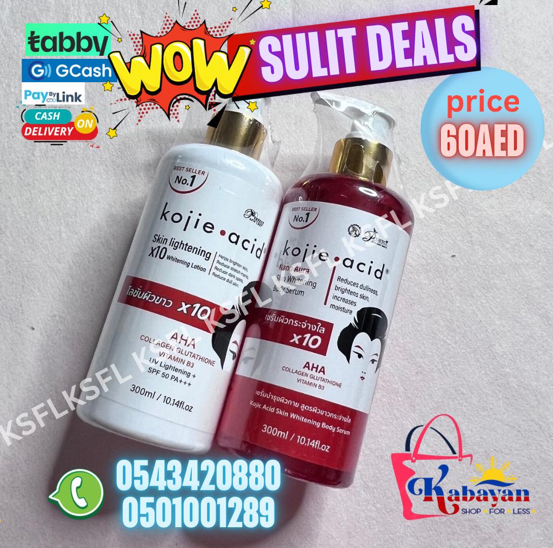 KOJIE-ACID LOTION + BODY SERUM