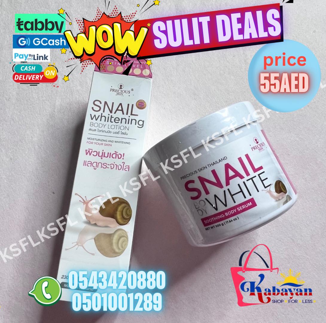 PRECIOUS SKIN SNAIL WHITENING BODY LOTION + BODY SERUM