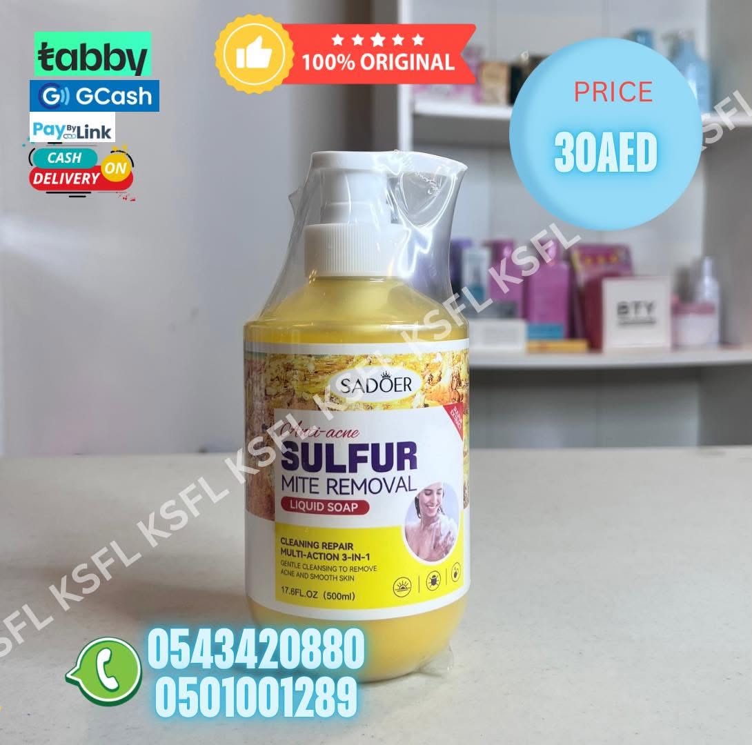 SADOER ANTI-ACNE SULFUR MITE REMOVAL LIQUID SOAP