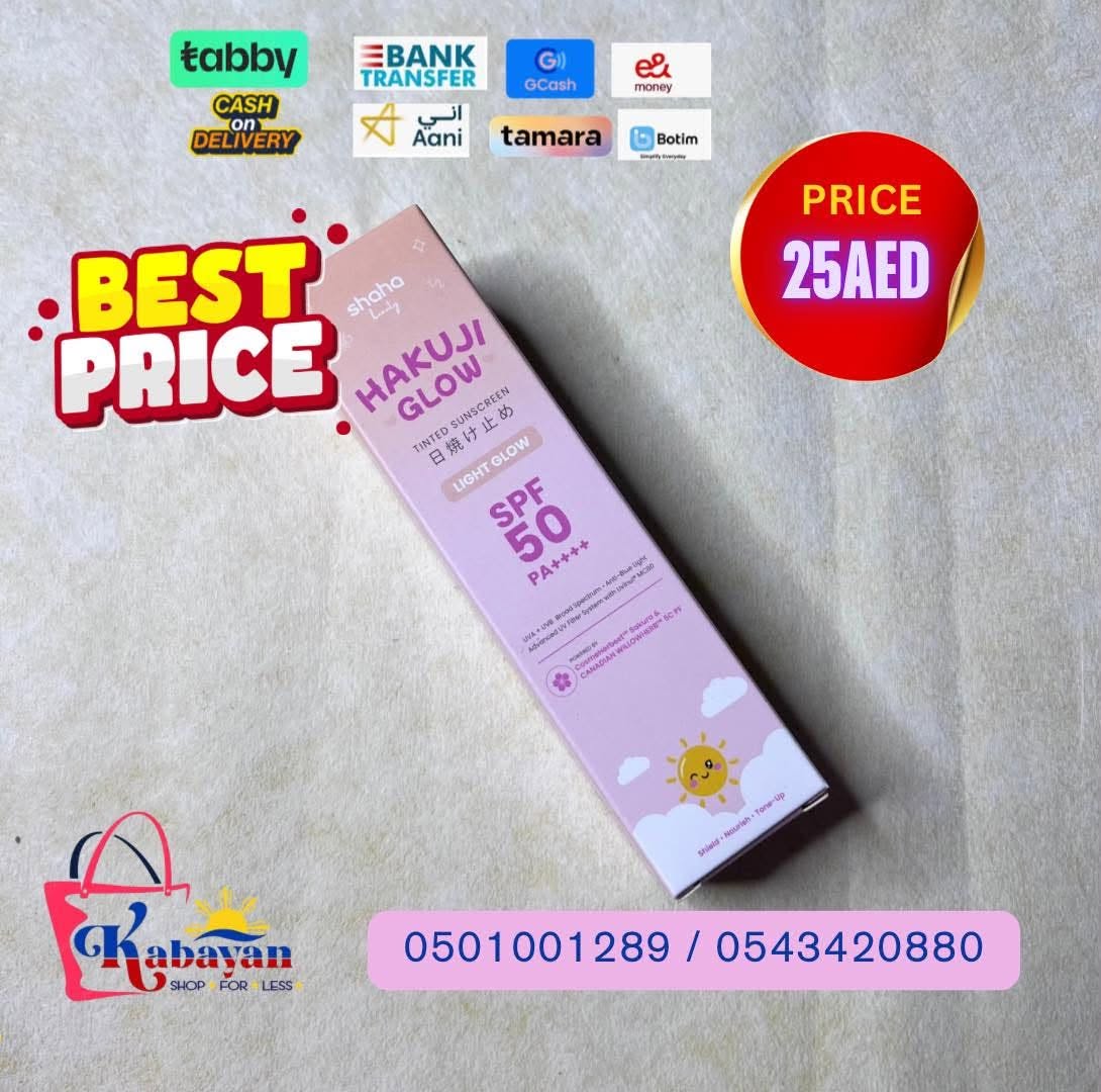 SHAHA BEAUTY HAKUJI GLOW LIGHT GLOW TINTED SUNSCREEN