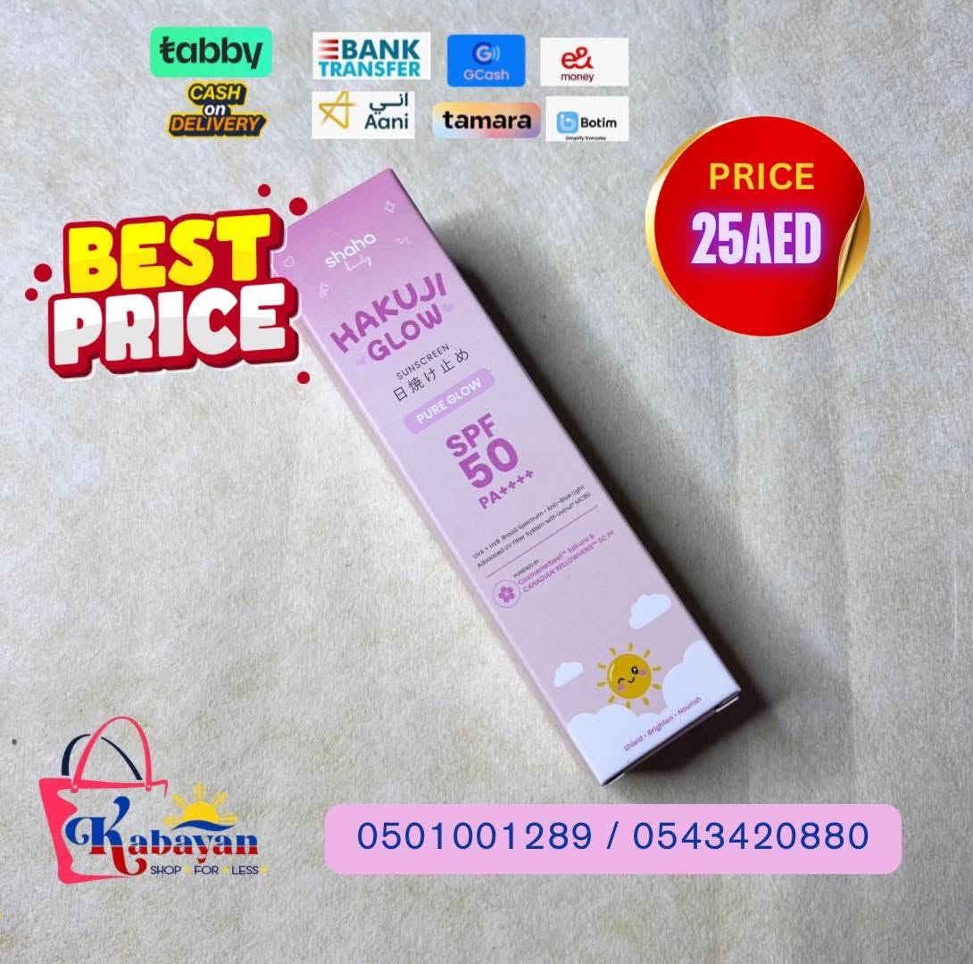 SHAHA BEAUTY HAKUJI GLOW PURE GLOW SUNSCREEN