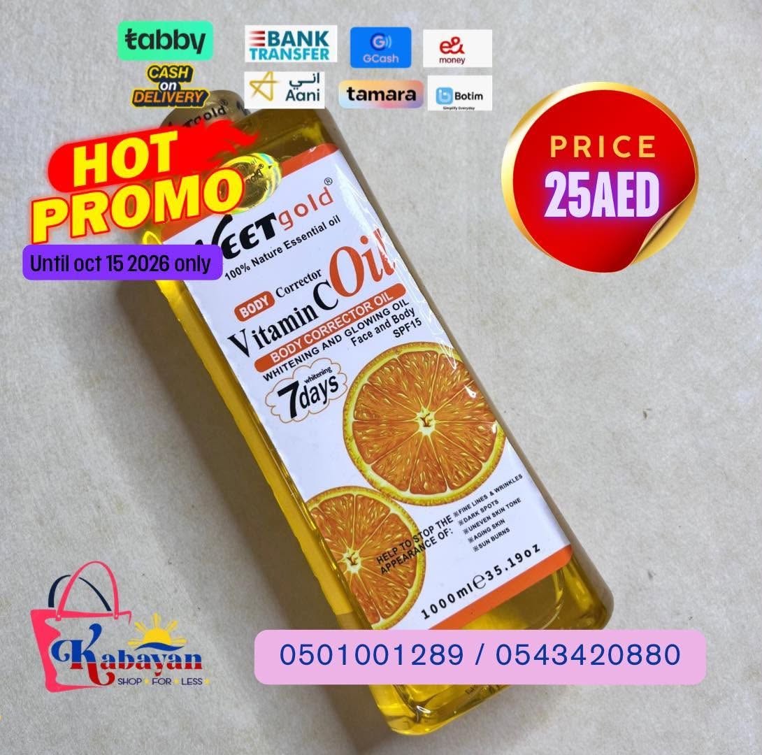 VEET GOLD BODY CORRECTOR VITAMIN C OIL