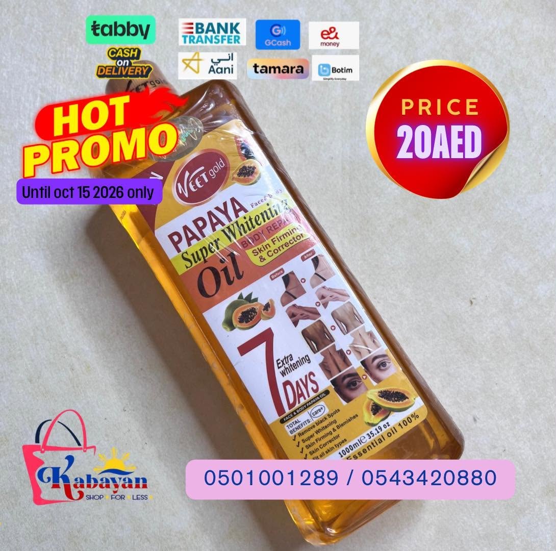 VEET GOLD PAPAYA SUPER WHITENING BODY REPAIR OIL