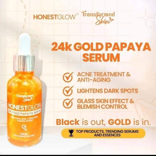 Honest Glow - 24K Gold Papaya Serum