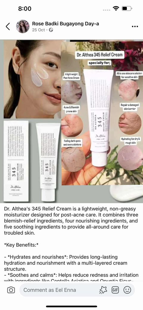 Dr Althea 345 Relief Cream