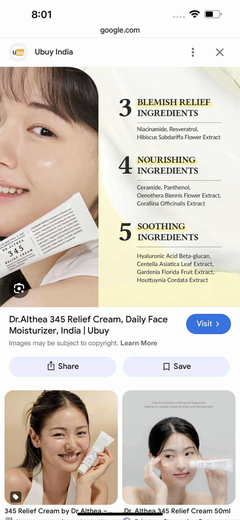 Dr Althea 345 Relief Cream