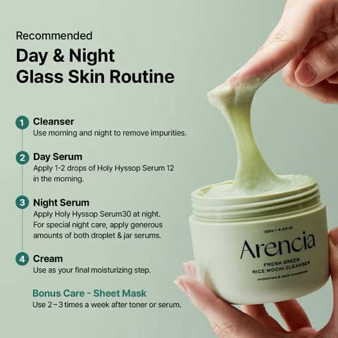 Arencia Korean Rice Mochi Face Cleanser