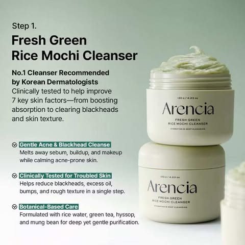Arencia Korean Rice Mochi Face Cleanser