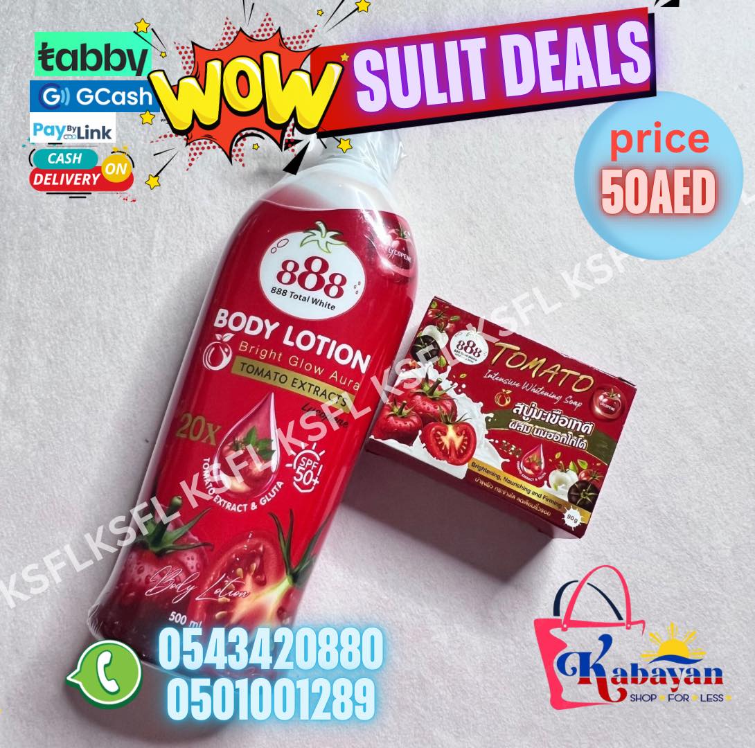 888 BODY LOTION + TOMATO SOAP