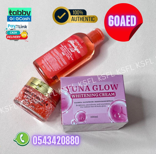 BONITA HIMALAYAN OIL+ DRAGOON BLOOD CREAM + YUNA GLOW CREAM