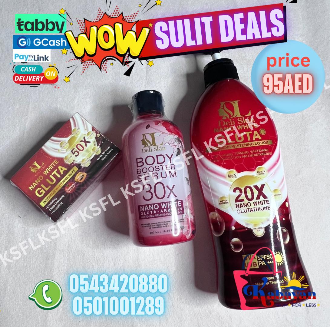 DELI SKIN BODY BOOSTER SERUM + LOTION + SOAP