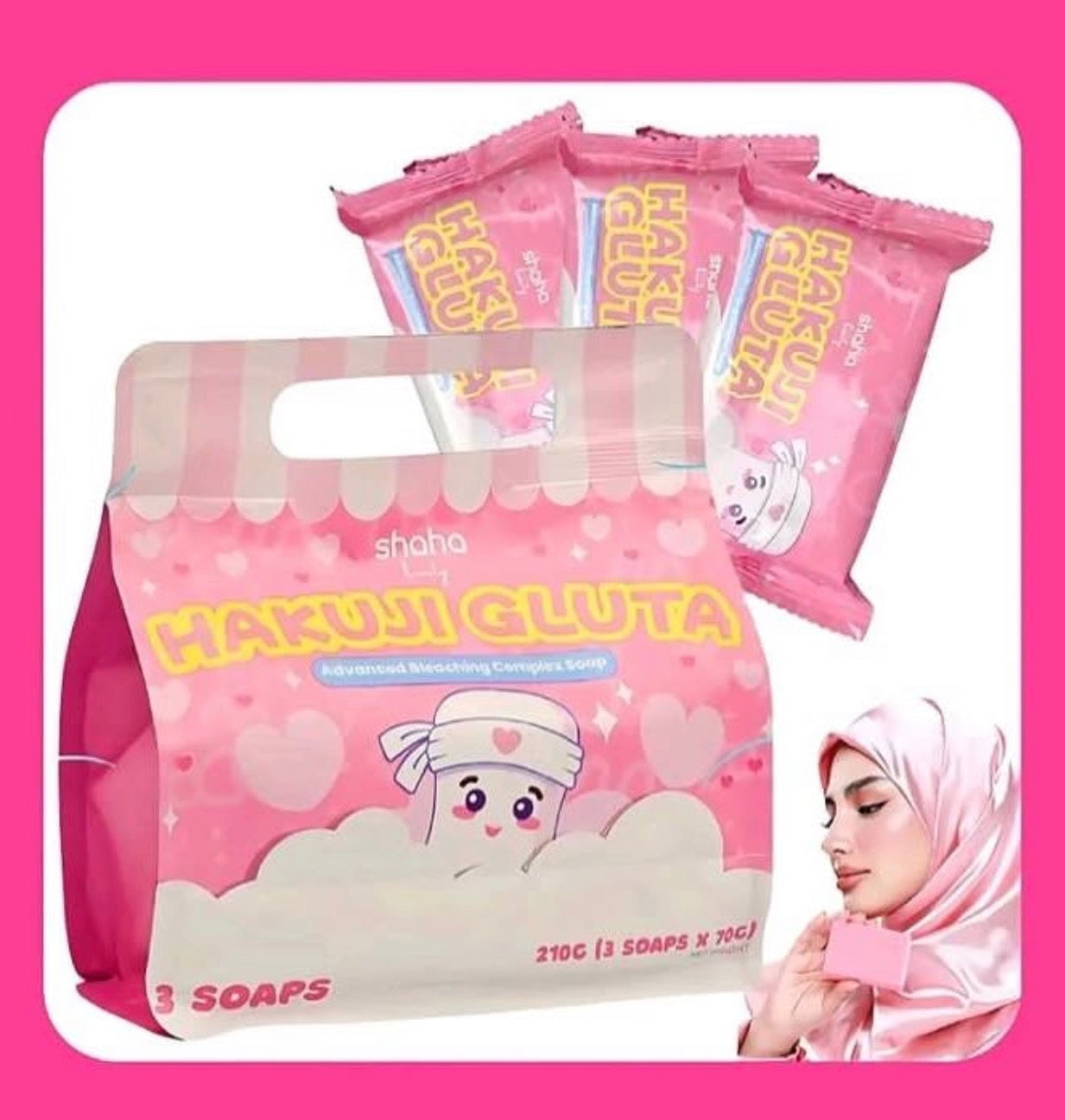 SHAHA BEAUTY HAKUJI SOAP + HAKUJI BLEACHING CREAM