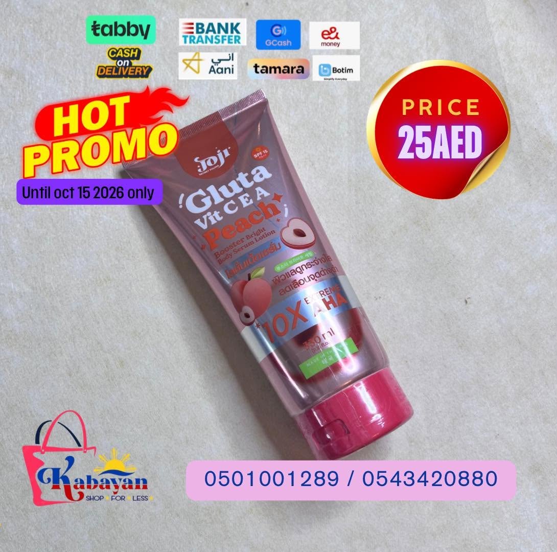 JOJI GLUTA VIT C E A PEACH BODY LOTION