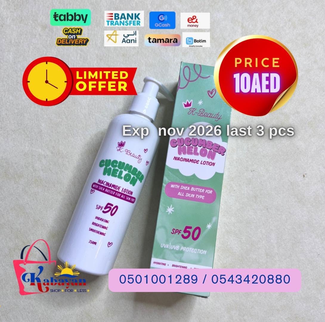 K-BEAUTY CUCUMBER MELON NIACNIMIDE LOTION