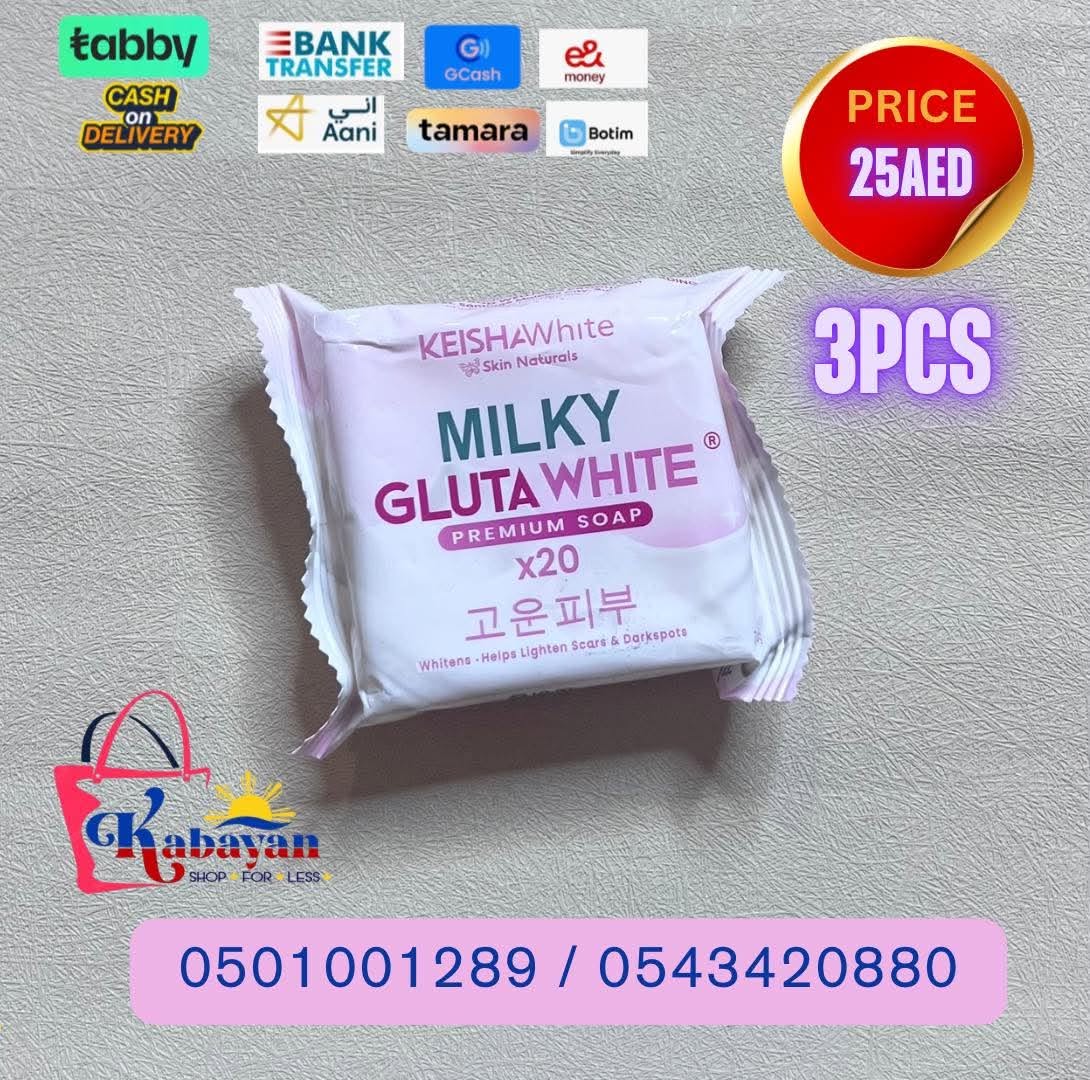 KEISHA WHITE MILKY GLUTAWHITE PREMIUM SOAP