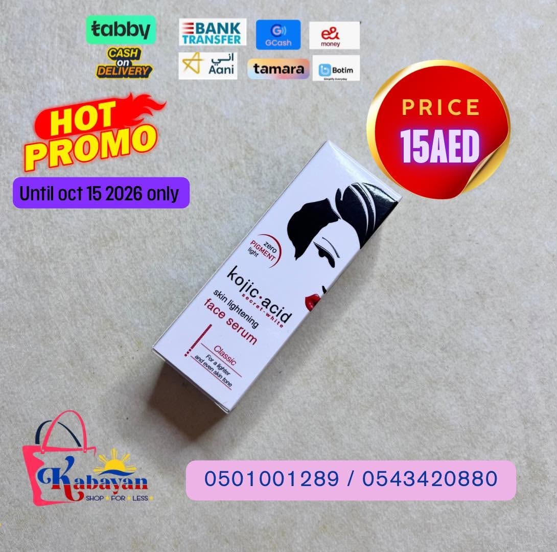 KOJIC ACID SKIN LIGTENING FACE SERUM