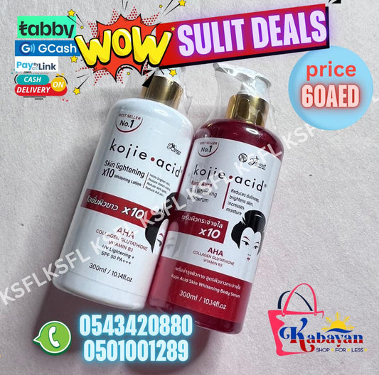 KOJIE-ACID LOTION + BODY SERUM