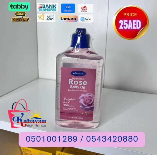 KORMESIC HYDRATION ROSE BODY OIL