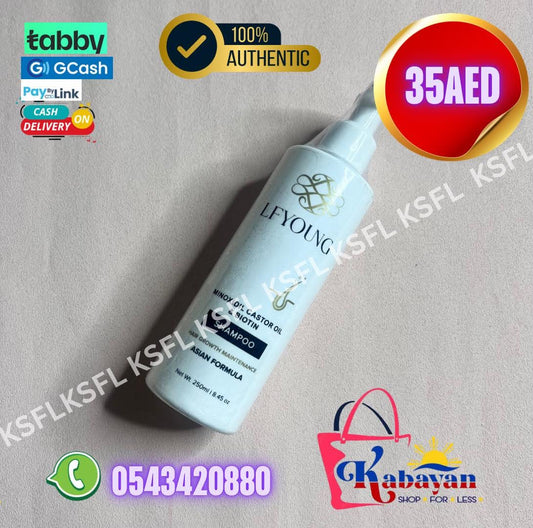 LFYOUNG MINOXIDIL CASTOR OIL & BIOTIN SHAMPOO