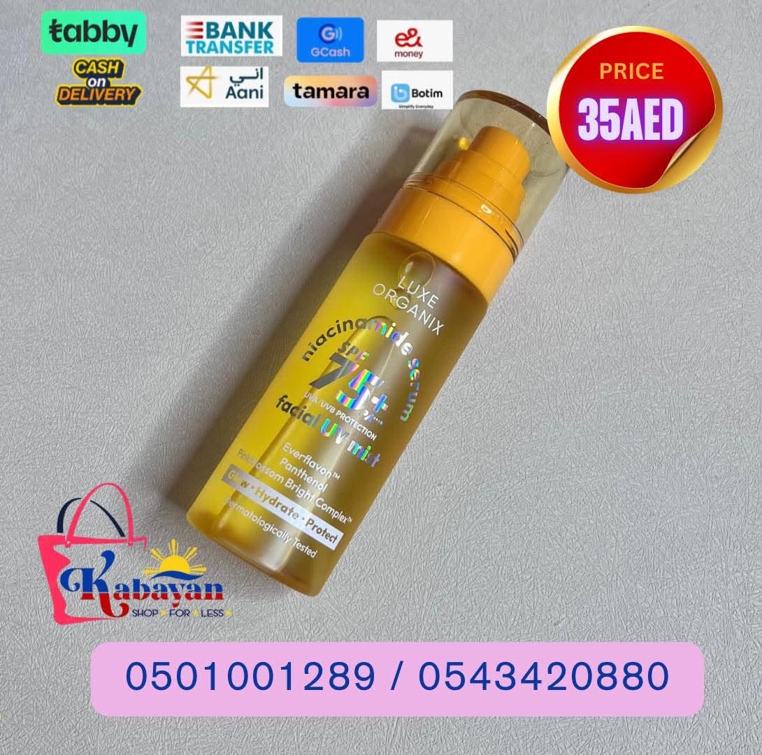 LUXE ORGANIX NIACINAMIDE SERUM FACIAL UV MIST
