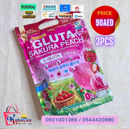 MIKEO GLUTA SAKURA PEACH 3 PCS