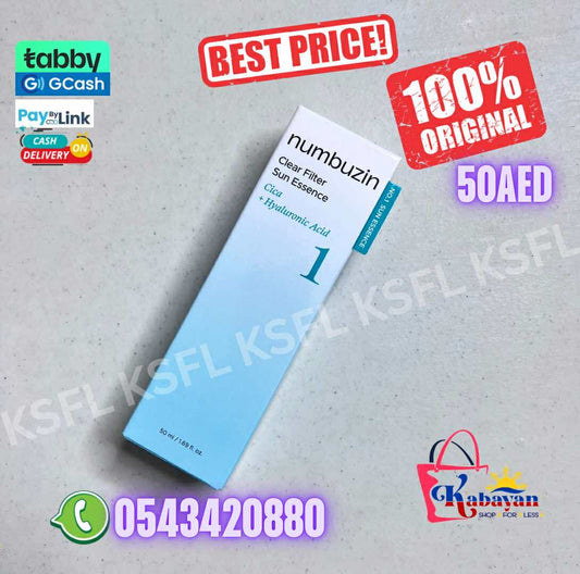 NUMBUZIN CLEAR FILTER SUN ESSENCE CICA+ HYALURONIC ACID