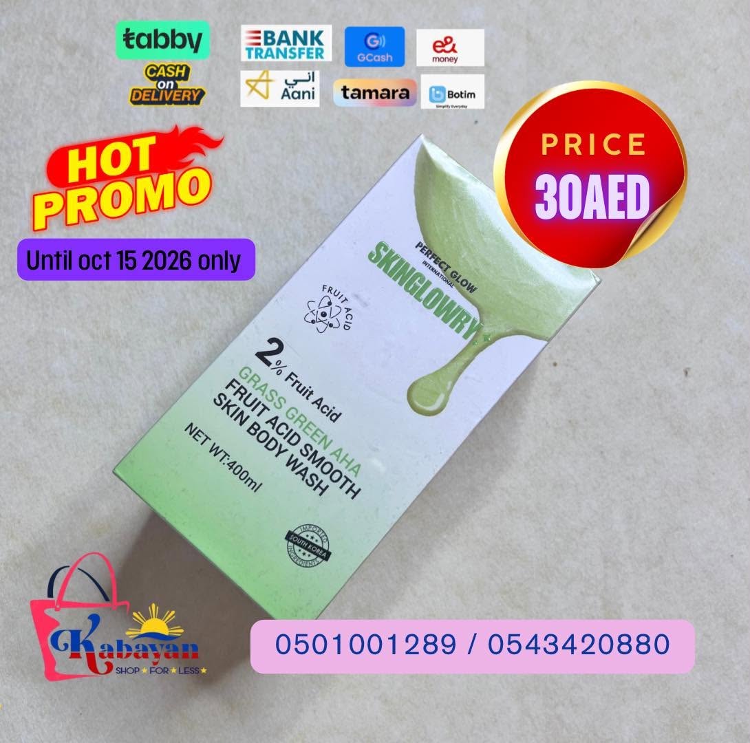 PERFECT GLOW SKINGLOWRY GRASS GREEN AHA BODY WASH