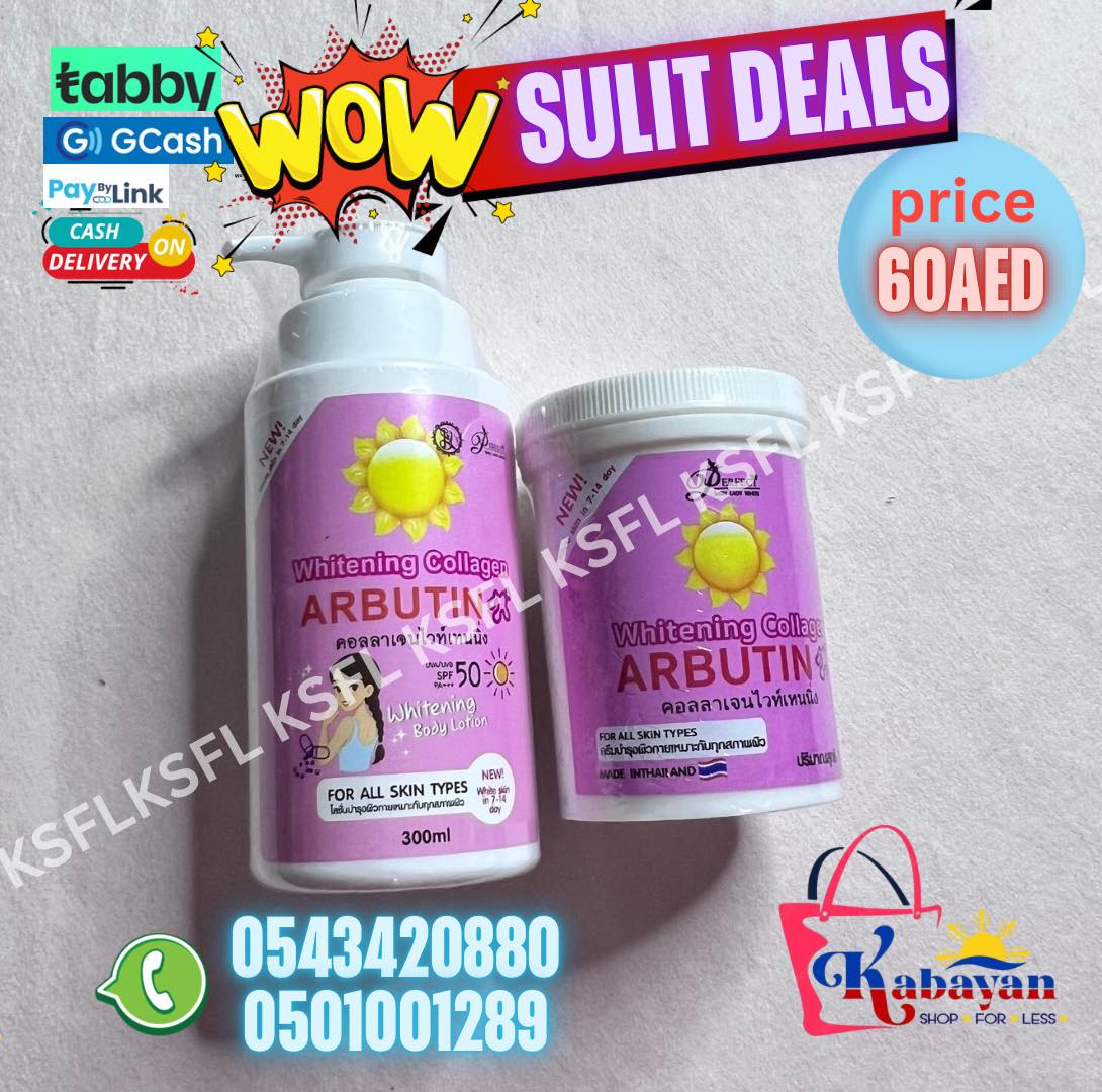 PERFECT WHITENING COLLAGEN ARBUTIN LOTION + CREAM
