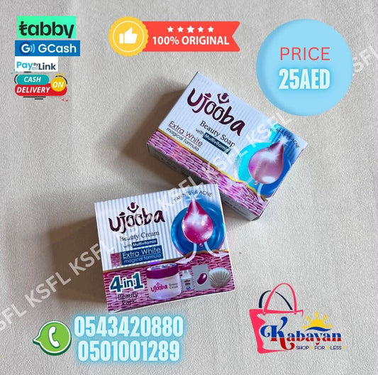 UJOOBA 4IN1 GOLD BEAUTY CREAM + UJOOBA BEAUTY SOAP WITH MULTIVITAMIN