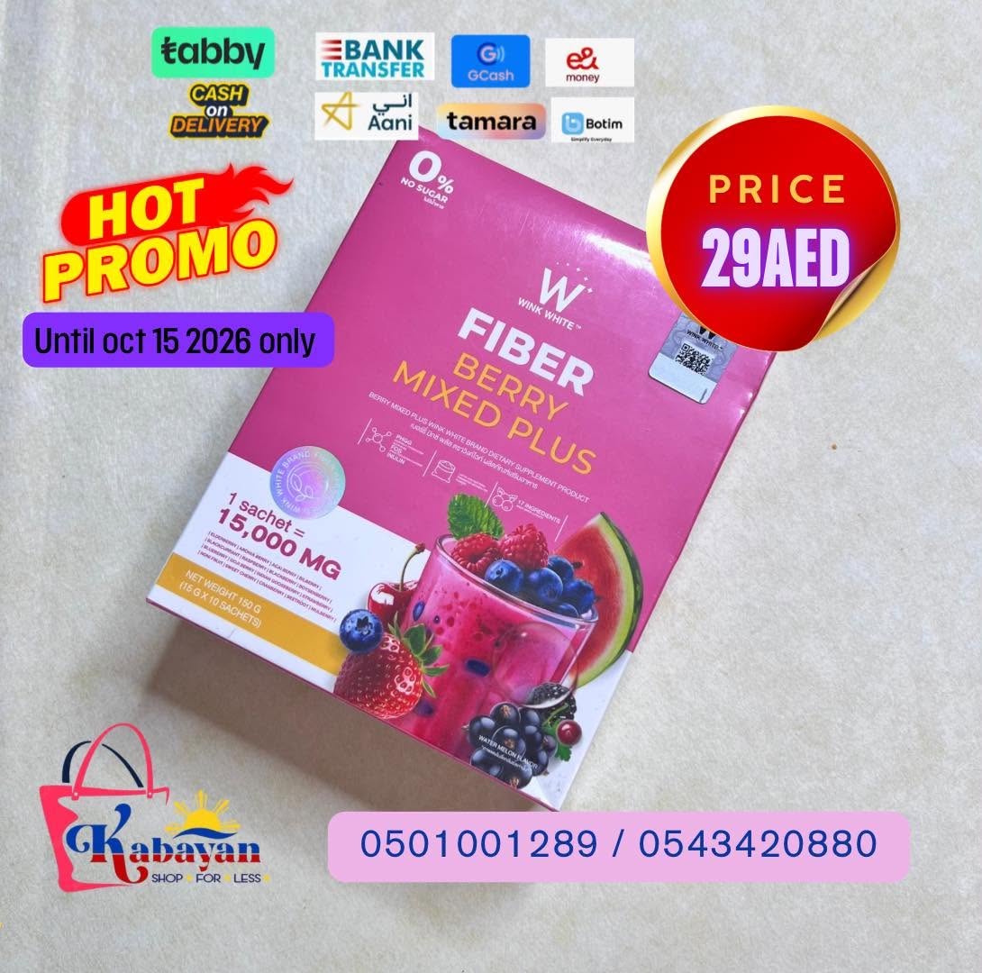 WINK WHITE FIBERRY BERRY MIXED PLUS