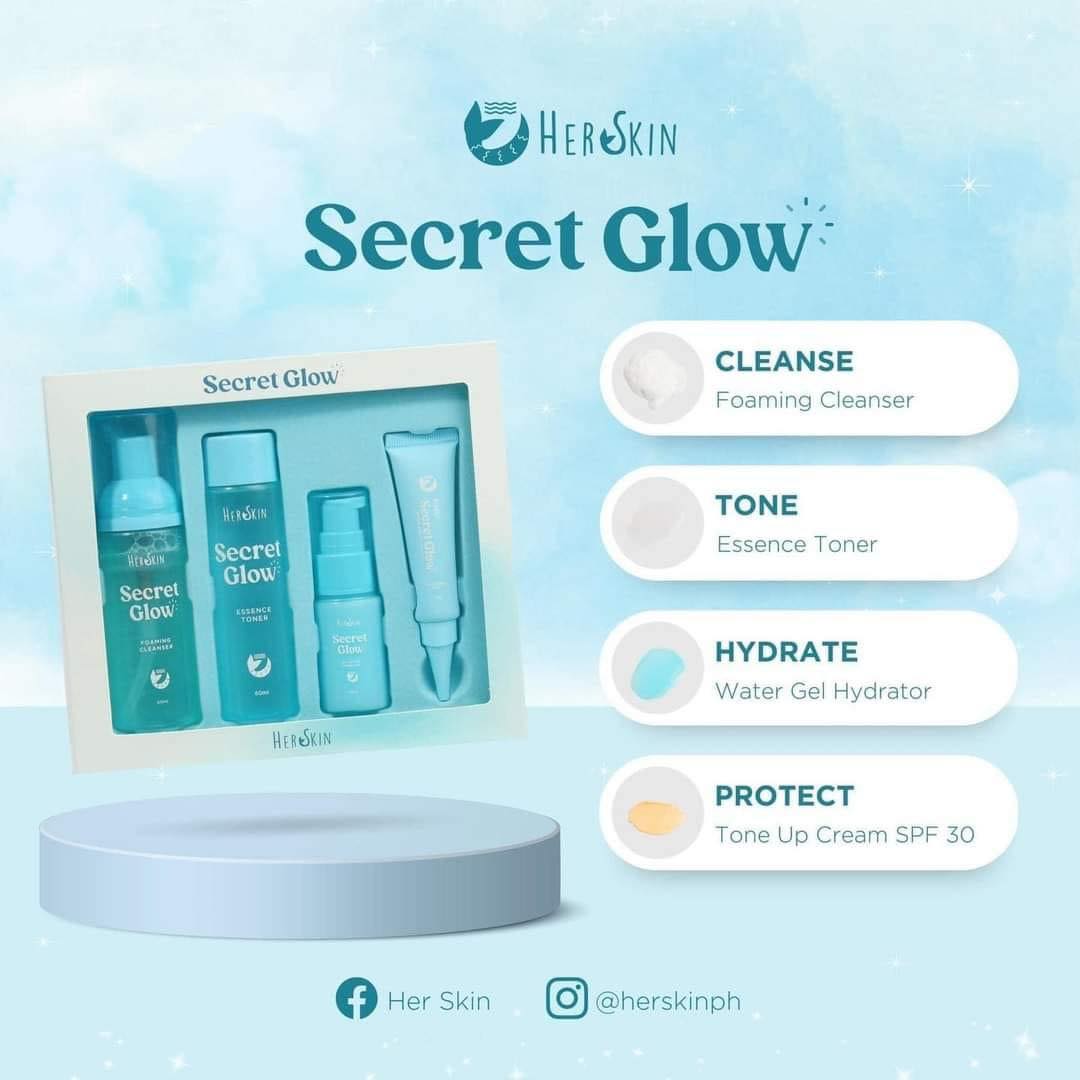 Her Skin - Secret Glow 4-in-1 Skincare set