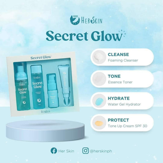 Her Skin - Secret Glow 4-in-1 Skincare set